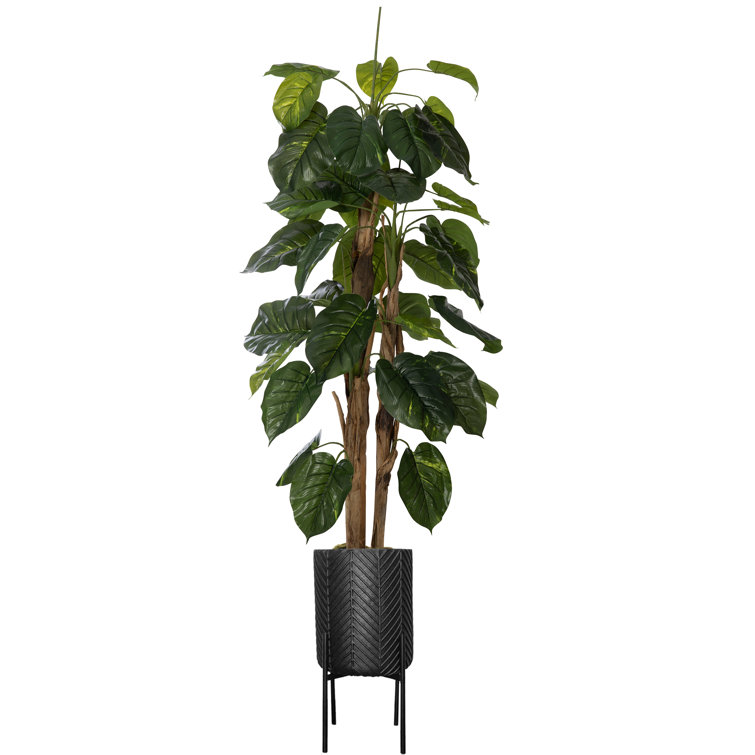 Primrue Holley 81.5'' Faux Devils Ivy Tree in Planter Wayfair